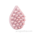 Escova de cabelo de silicone machado de shampoo de massager